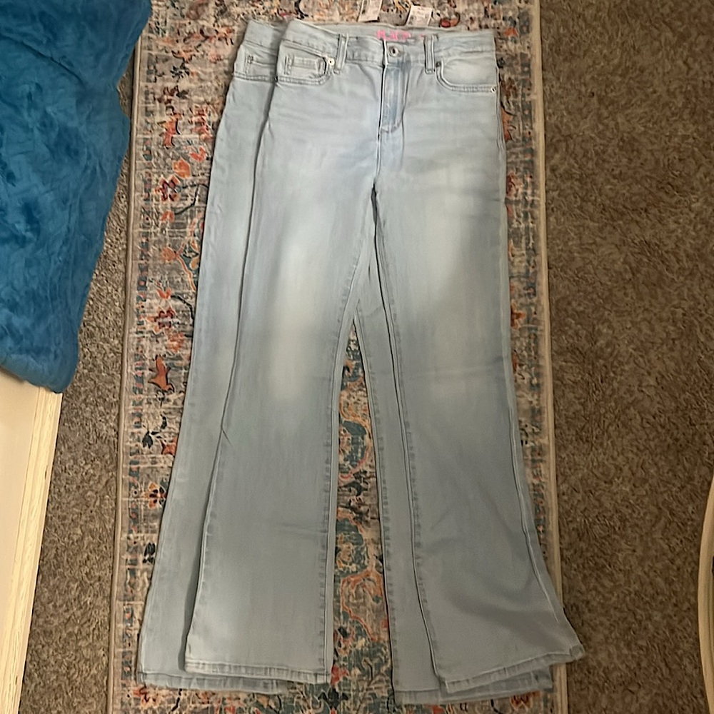 The Children’s Place/ 14 SLIM light wash flare jeans NWT